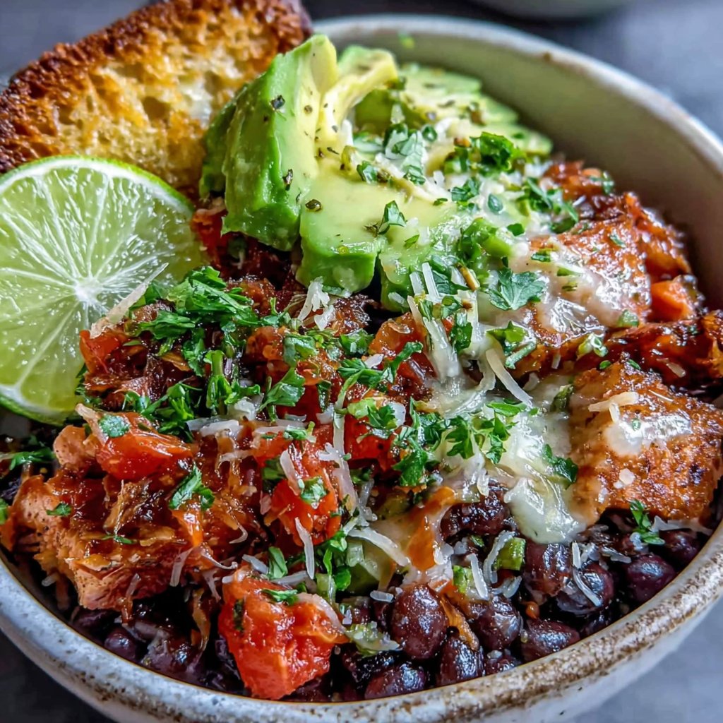 Salmon Black Bean Bowl
