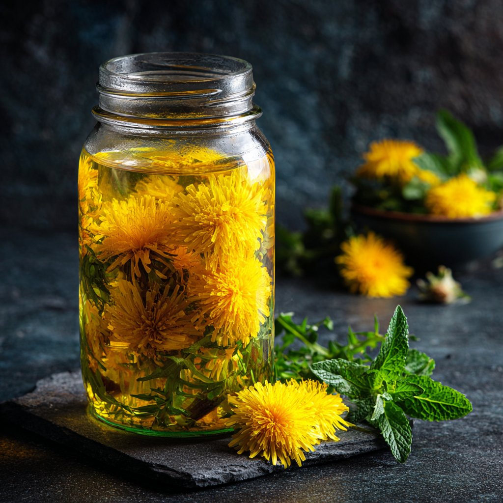 Wholesome Dandelion Vinegar Tonic