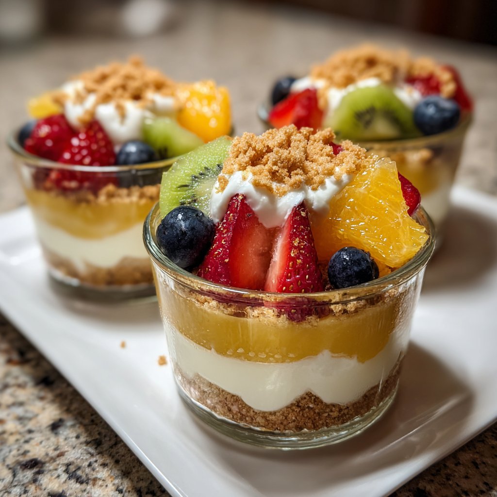 Vanilla Pudding Fruit Cups