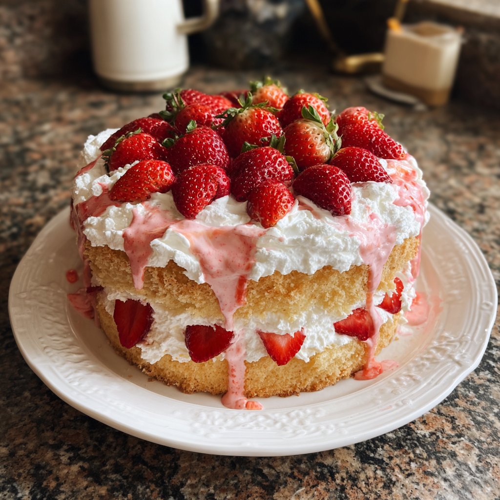 Strawberry Cloud Cake Surprises