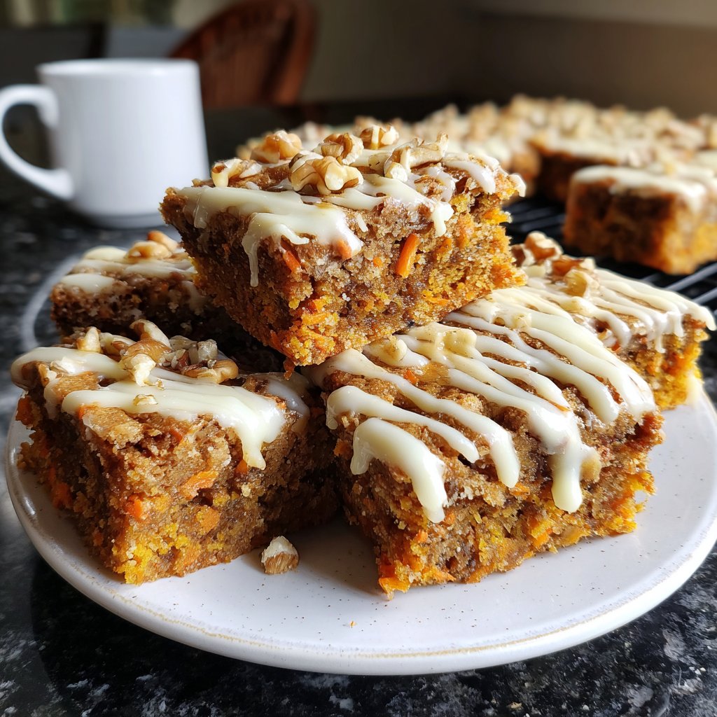 Sweet Carrot Cake Bars