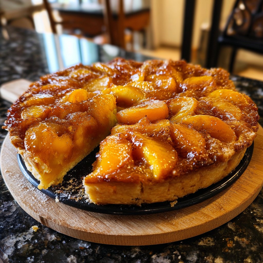 Caramelized Peach Tart