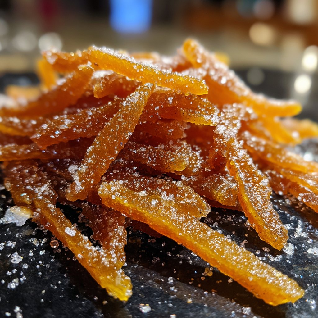 Candied Orange Peel Sugar Dusted