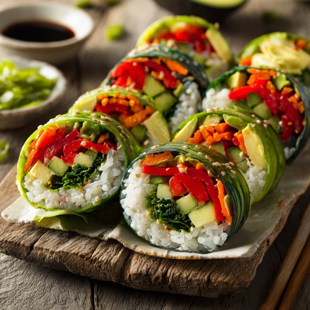 Veggie-Loaded Sushi Rolls