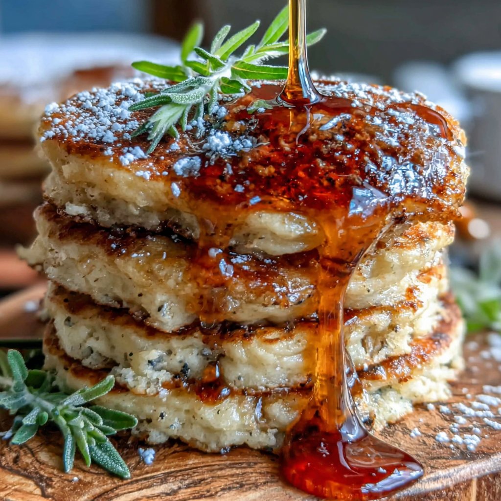Sweet Dandelion Pancakes with Maple