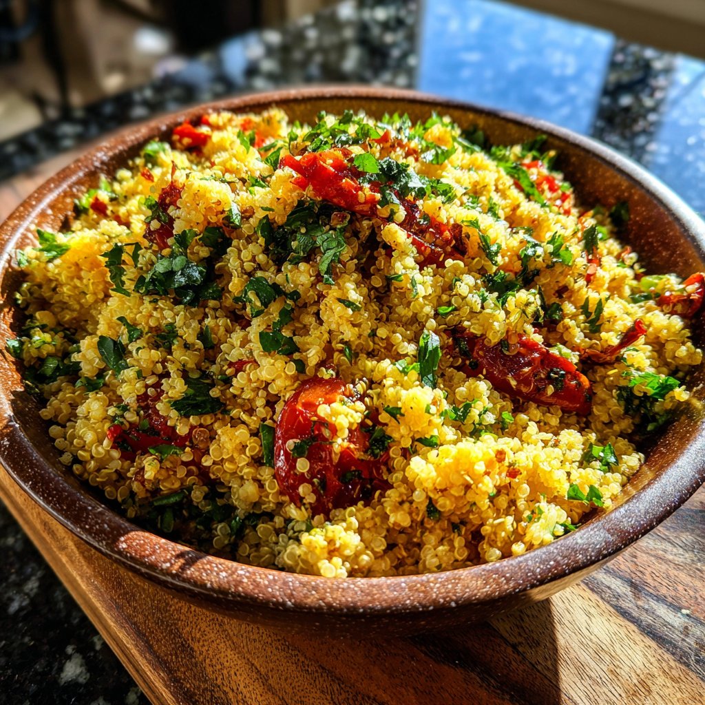 Herbed Quinoa with Roasted Tomato
